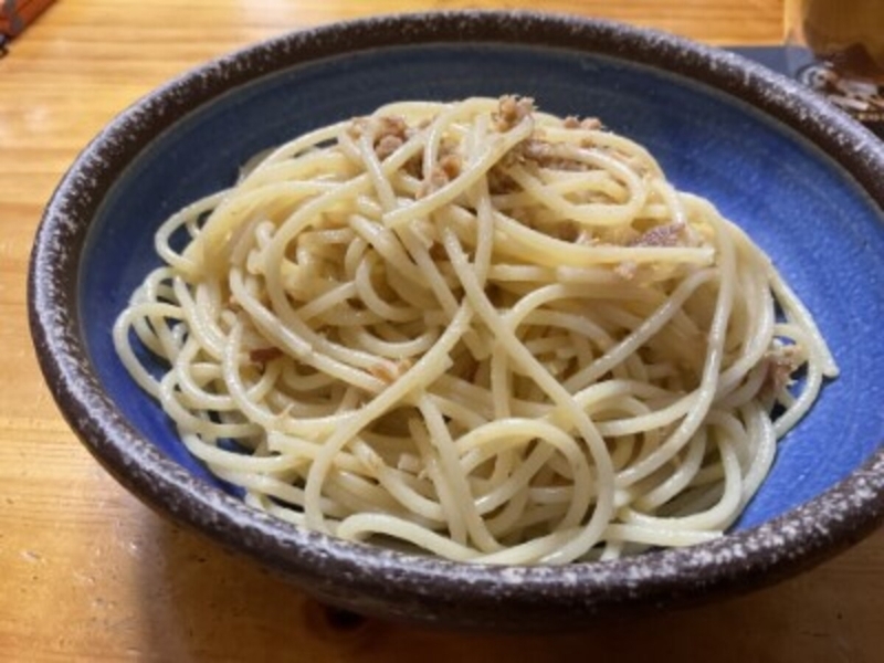 スマホで撮った、以前のパスタ料理の写真