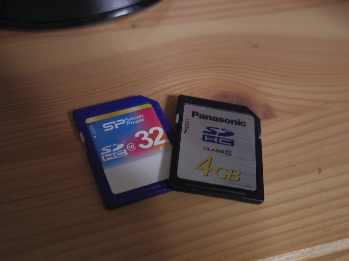 一般的なSDカードをイメージとして表示