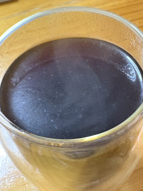 淹れたコーヒー