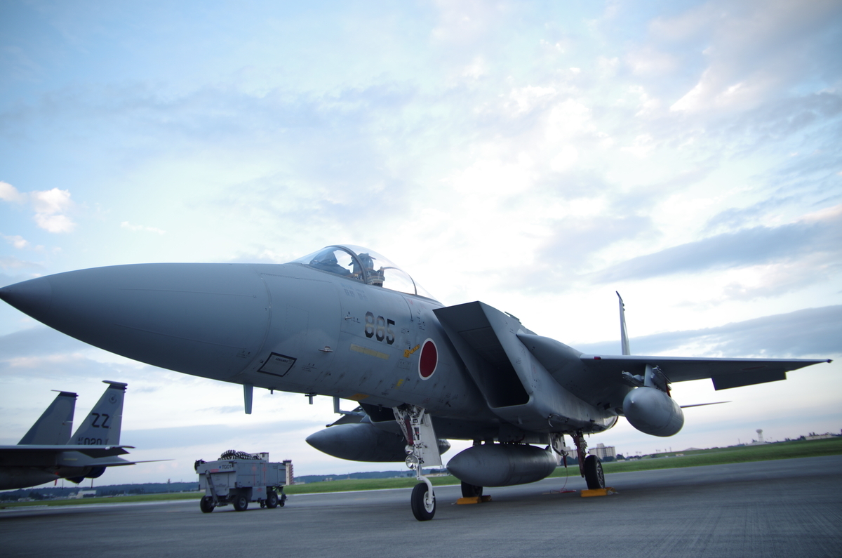写真：F-15のバブルキャノピー（閉状態）