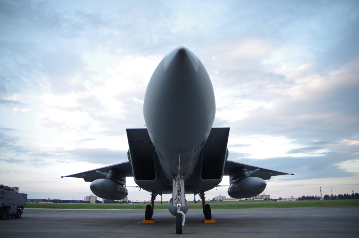 写真：F-15のレドームと機首周り
