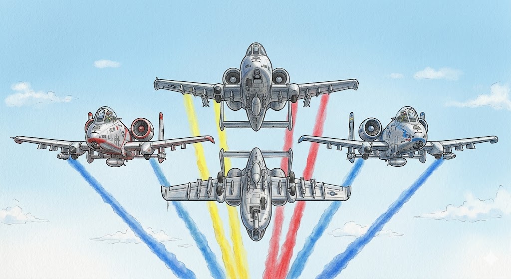 A-10編隊飛行