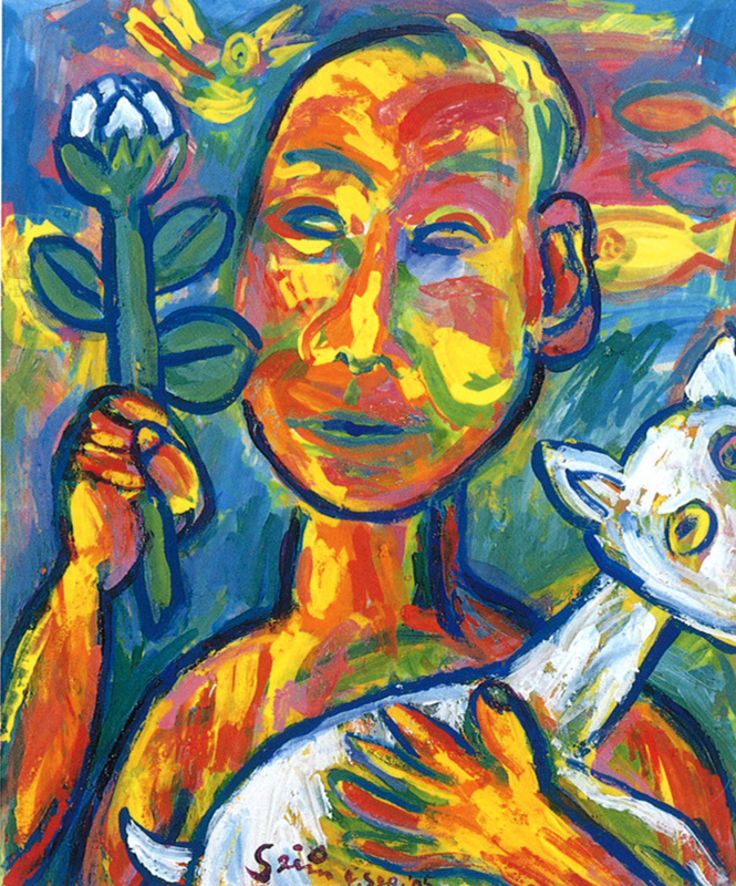 田島征三さん（『ちからたろう』『ふきまんぶく』などの絵本画家）に私