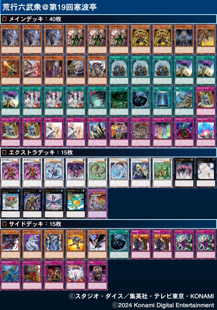 1103】第19回寒波亭〜荒行型〜【六武衆】 - oo-arashi's blog