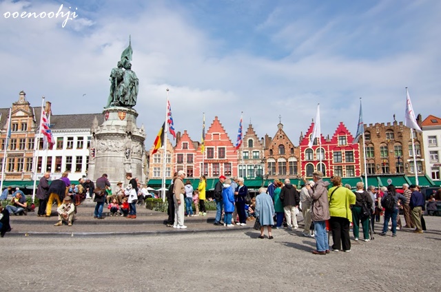 belgium bruges markt cityscape