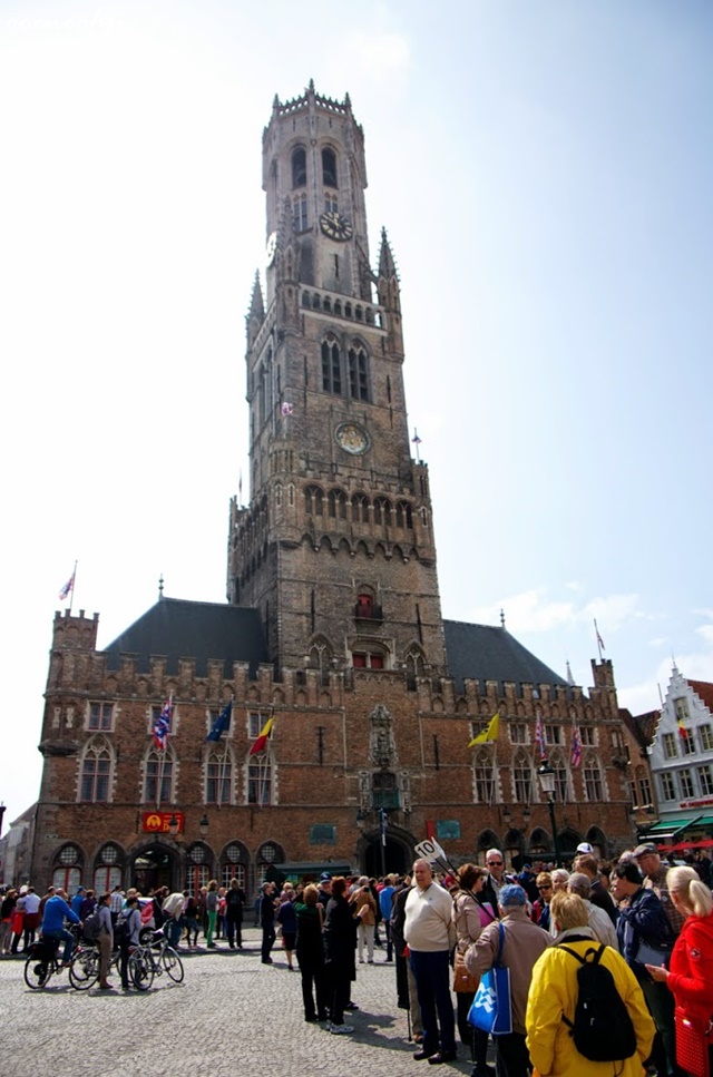 belgium bruges markt cityscape