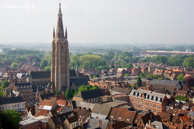 belgium bruges markt tower