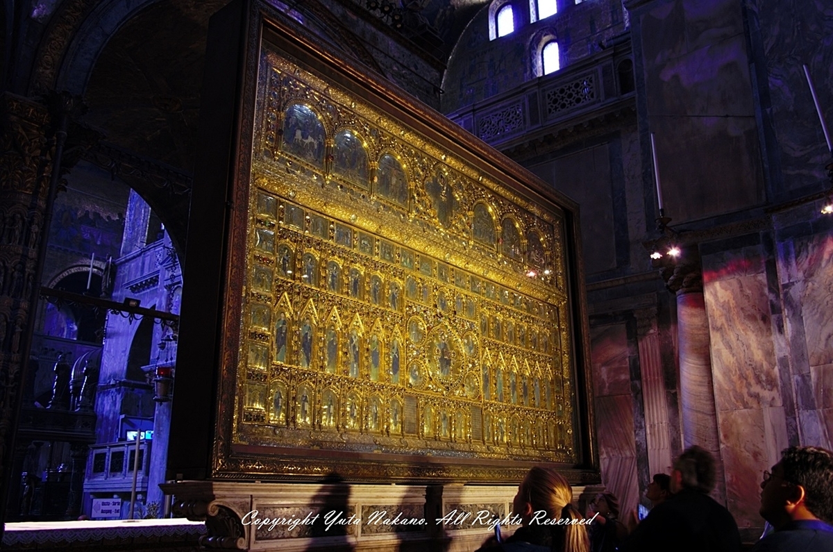 ヴェネツィア・サンマルコ寺院内の祭壇裏:パラ・ドーロ