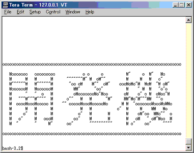 テキストコンソールのバナーのaaを漢字で作成する方法 Ooharakの日記