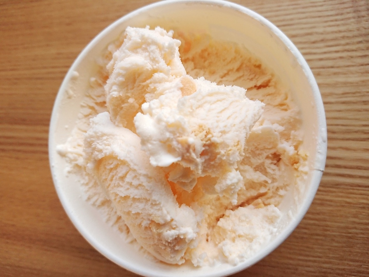 f:id:oomametomame:20191116173636j:plain アイスの中にしっとりクッキー