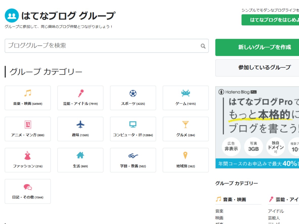 はてなブロググループ