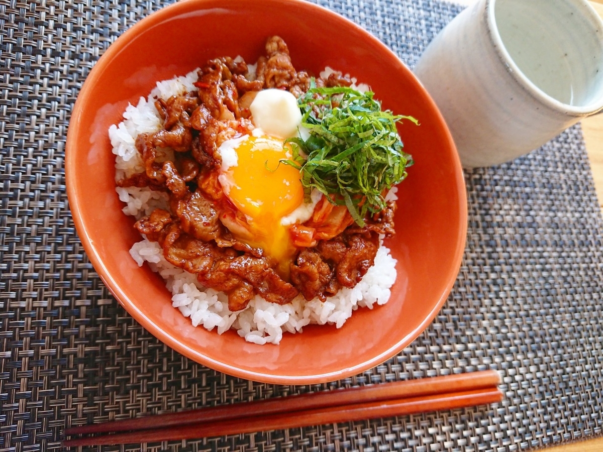 豚キムチ丼