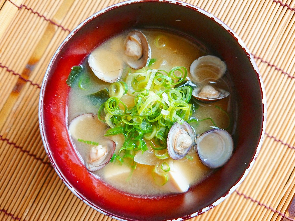 f:id:oomametomame:20200717223722j:plain しじみのお味噌汁