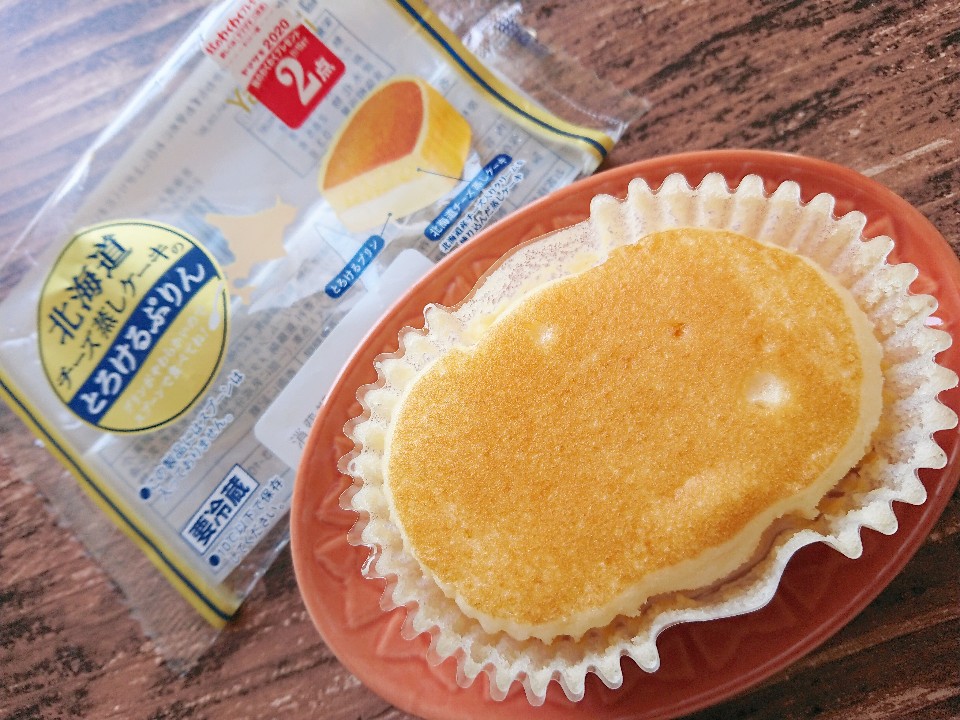北海道チーズ蒸しケーキのとろけるプリン