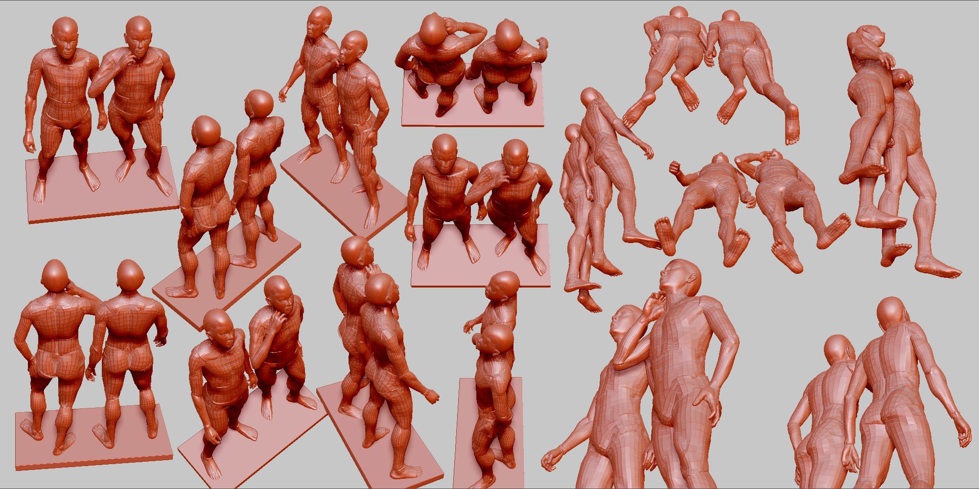 並んで空を見上げる 03 ポーズ 0 髪と形 並んで空を見上げる 03 ポーズ 0 髪と形