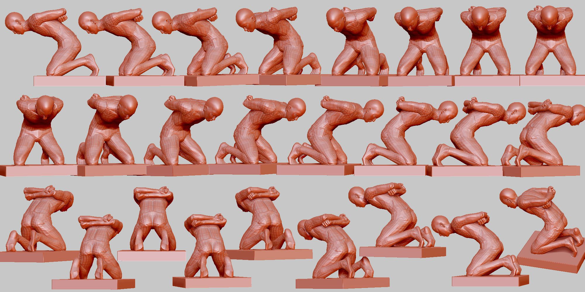 ロープで縛られる 05 ポーズ 1850 髪と形 ロープで縛られる 05 ポーズ 1850 髪と形