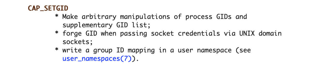 CAP_SETGID