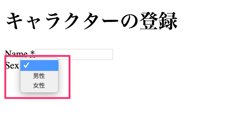 セレクトタグの表示内容画像