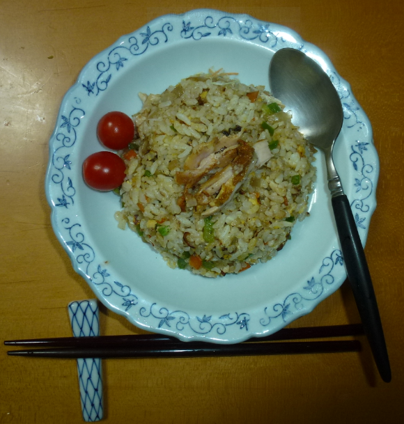 料理 ちらし寿司残り 変身 チャーハン に 宇奈月ブログ