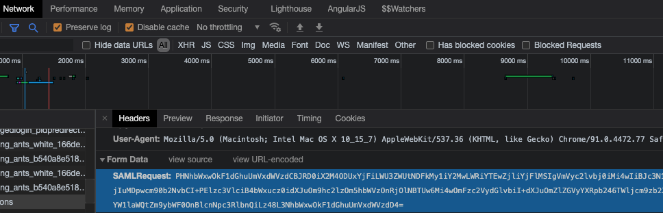 Chrome のネットワークタブで見る方法