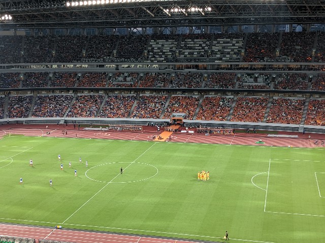 新スタジアムゆめがますます膨らんだ新国立の夜 オレンジのゆめ