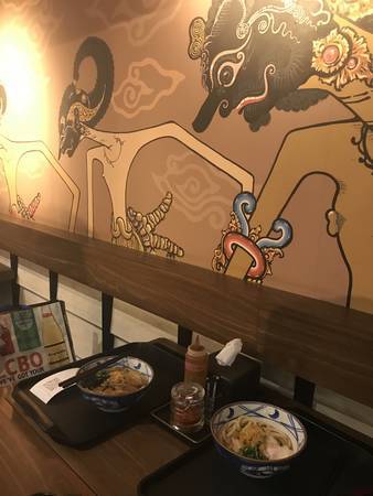 2019/08/17、JKT空港で丸亀製麺