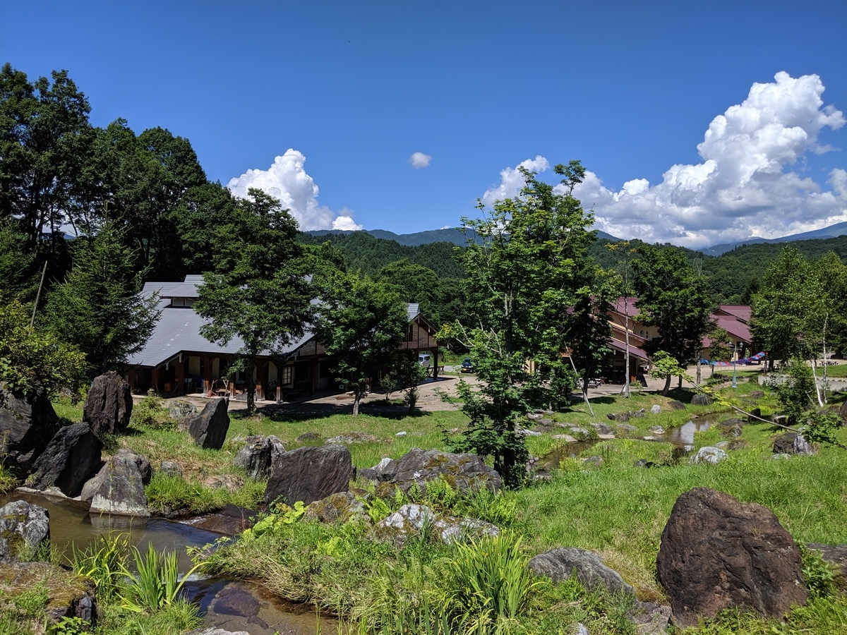 山之村牧場の庭