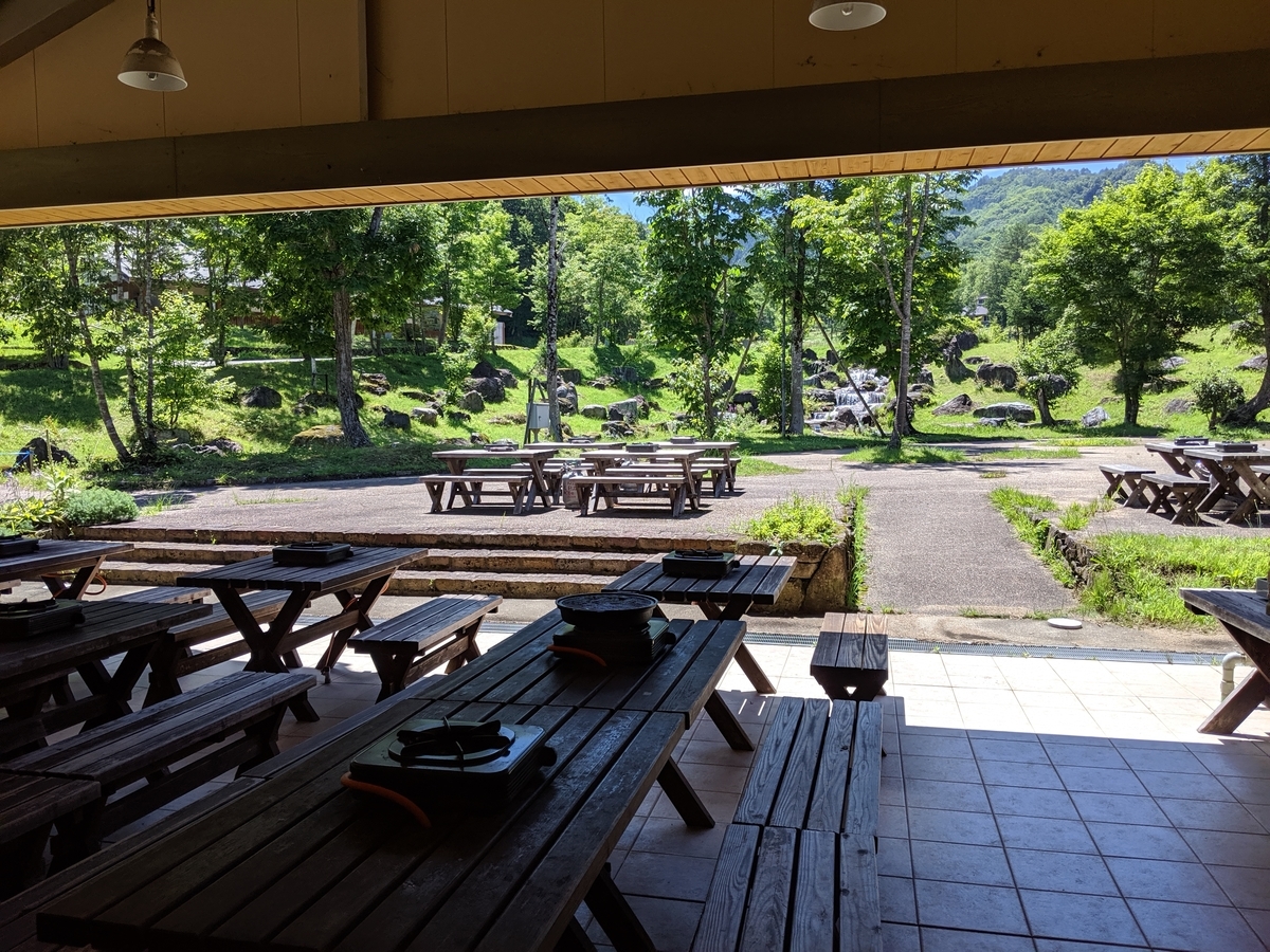 山之村牧場テラス席