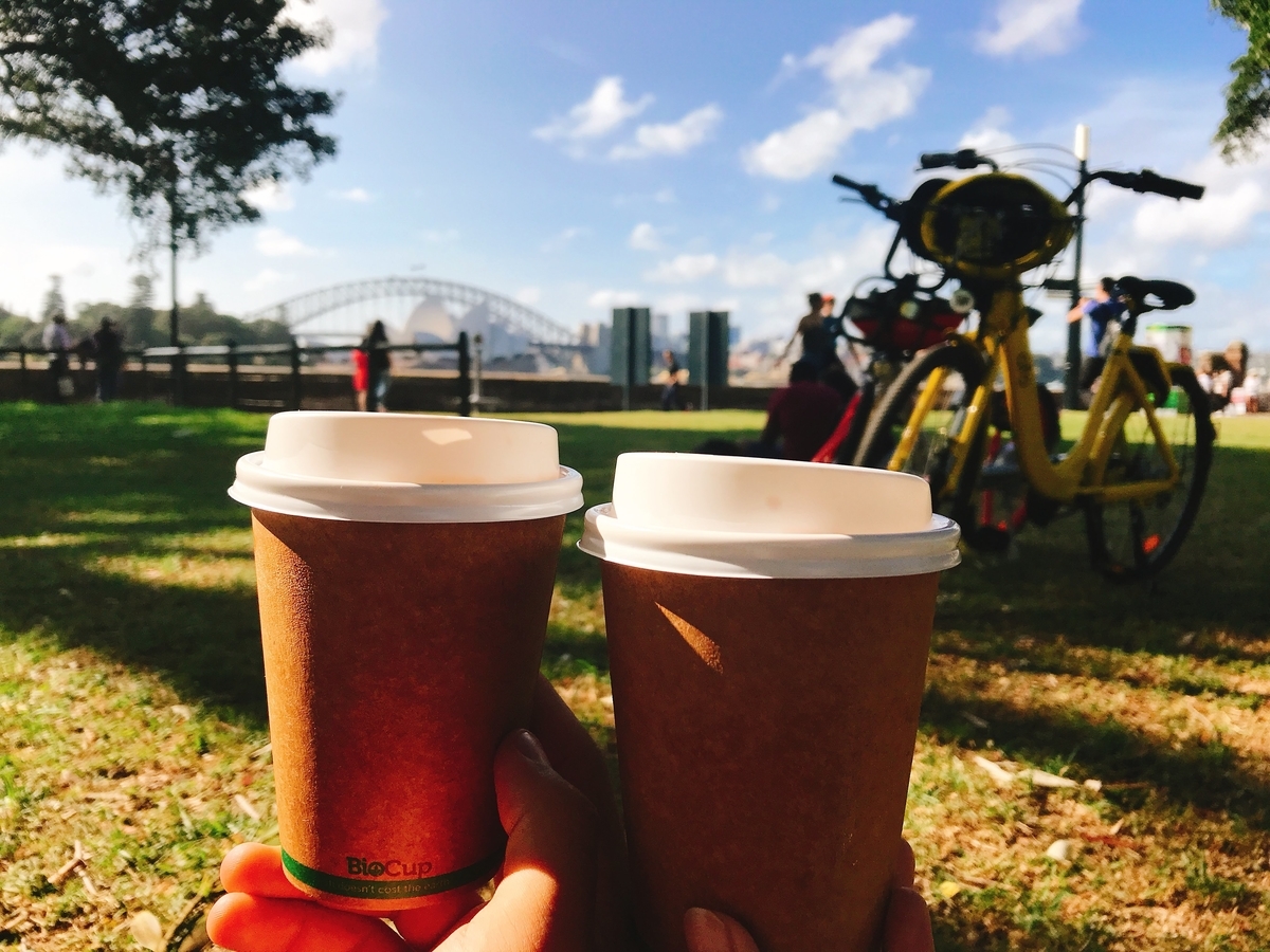 Sydney bike coffee