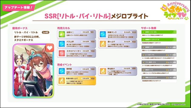 Ssrメジロブライトが強いと思う5つの理由 答 スタミナ特攻カードです おろぶろぐ