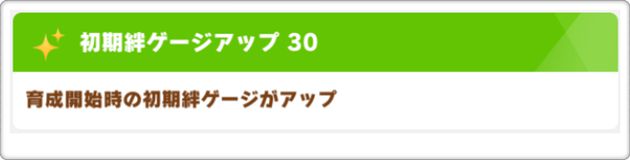 SRライスシャワーは、初期絆ゲージアップ『30』持ち。