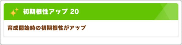 根性の初期ステータス『30』