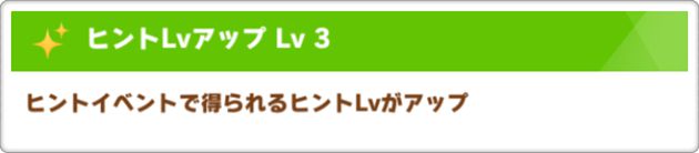 『ヒントLvアップ：Lv3』