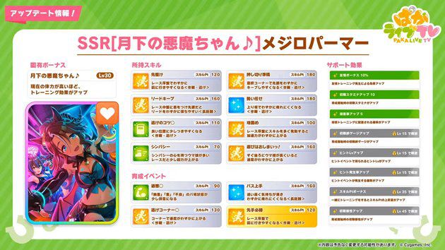 SSRメジロパーマーのスキル