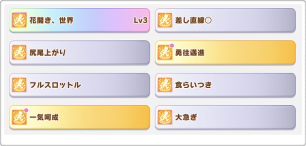 サクラローレルのスキル