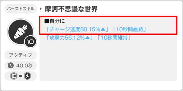 SSRアリスのバーストスキルの効果①