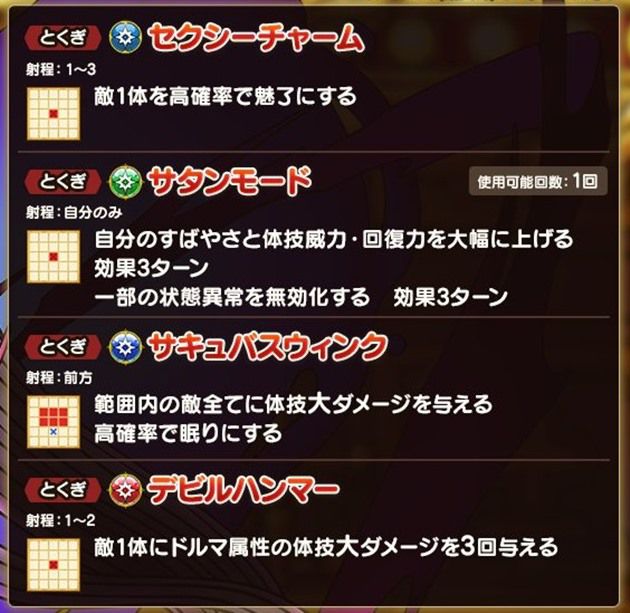 呪われしマルティナの特技