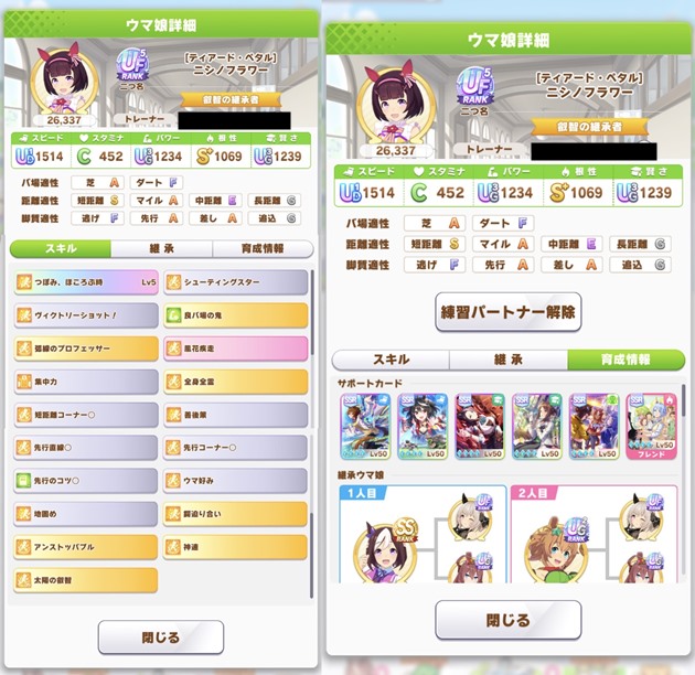 短距離LOHで強かったニシノフラワー