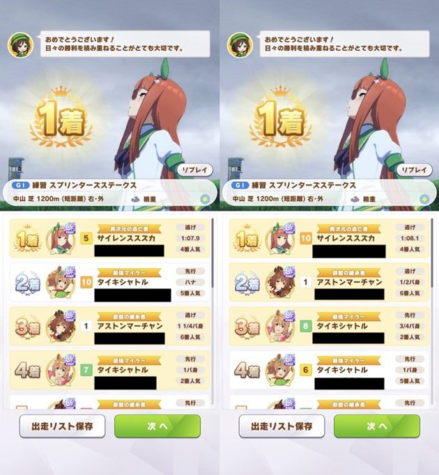 第2回短距離LOH最強ウマ娘:第4位