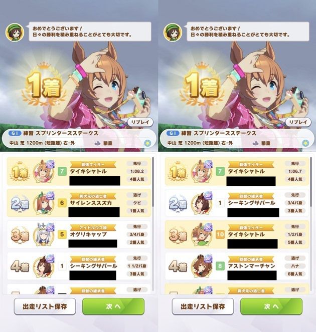 第2回短距離LOH最強ウマ娘:第2位