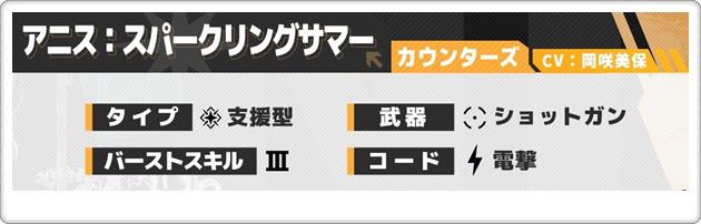 SSR水着アニスの基本性能