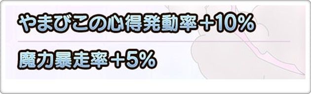 才能特性で魔力暴走率+5％