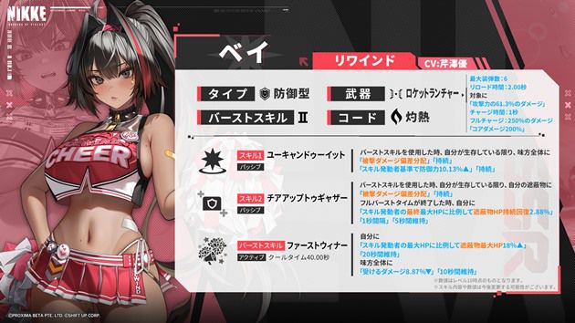 ベイの性能