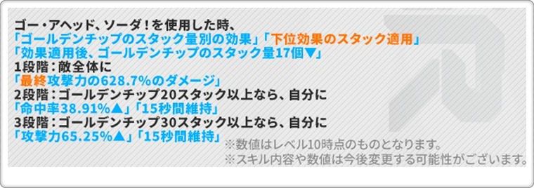 バニーソーダのバーストスキル詳細1