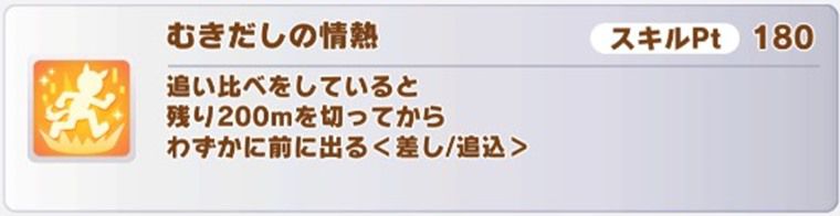 SSRスティルインラブの金スキル1の下位