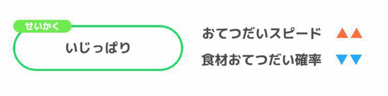 チコリータの厳選基準③：性格