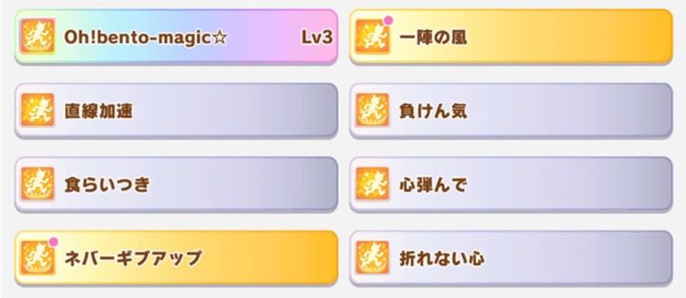 ハロウィンパールの所持スキル