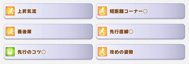 先行向け因子周回サポカ