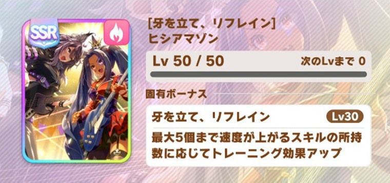 追込向け因子周回サポカ
