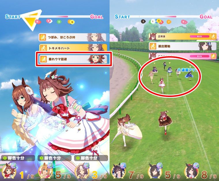 垂れウマ回避の有効率